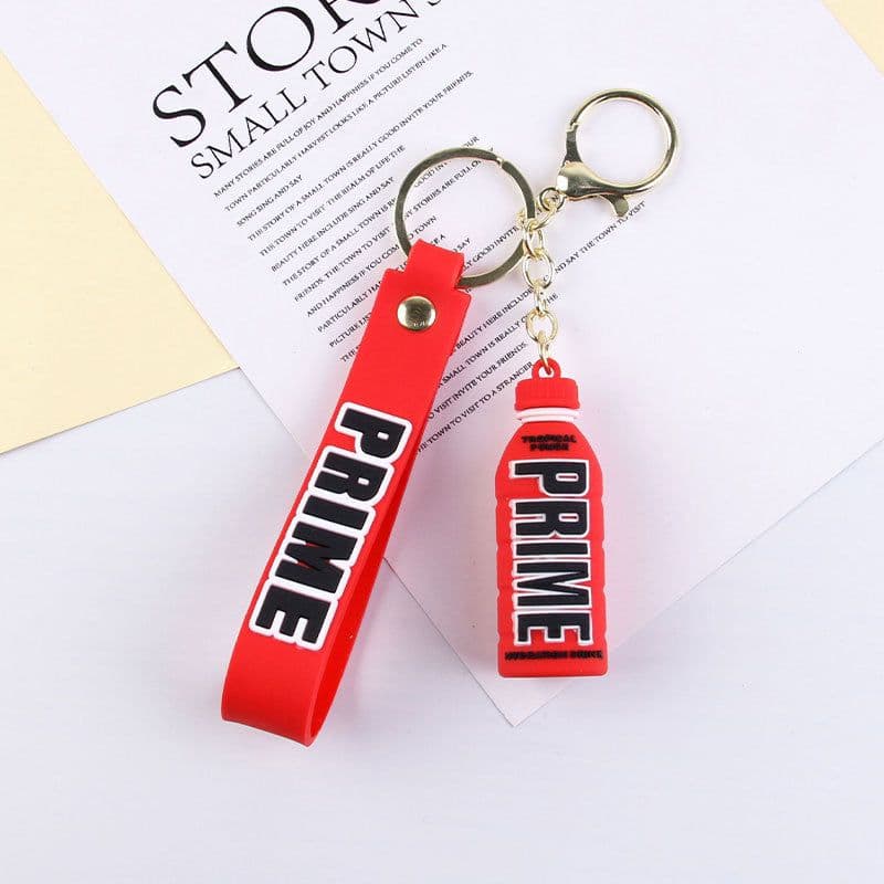 image-Cartoon Letter Keychain - Yellow PVC Doll Pendant