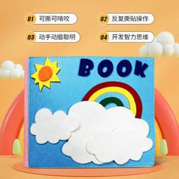 image-Felt Busy Book - Early Learning Toy 24.5×20×12cm