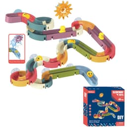 image-DIY Assembled Track Ball Sliding Sliding Fun Bath Toys Duckling Turning Fun Children's Bathroom Shower Playing Water Toys