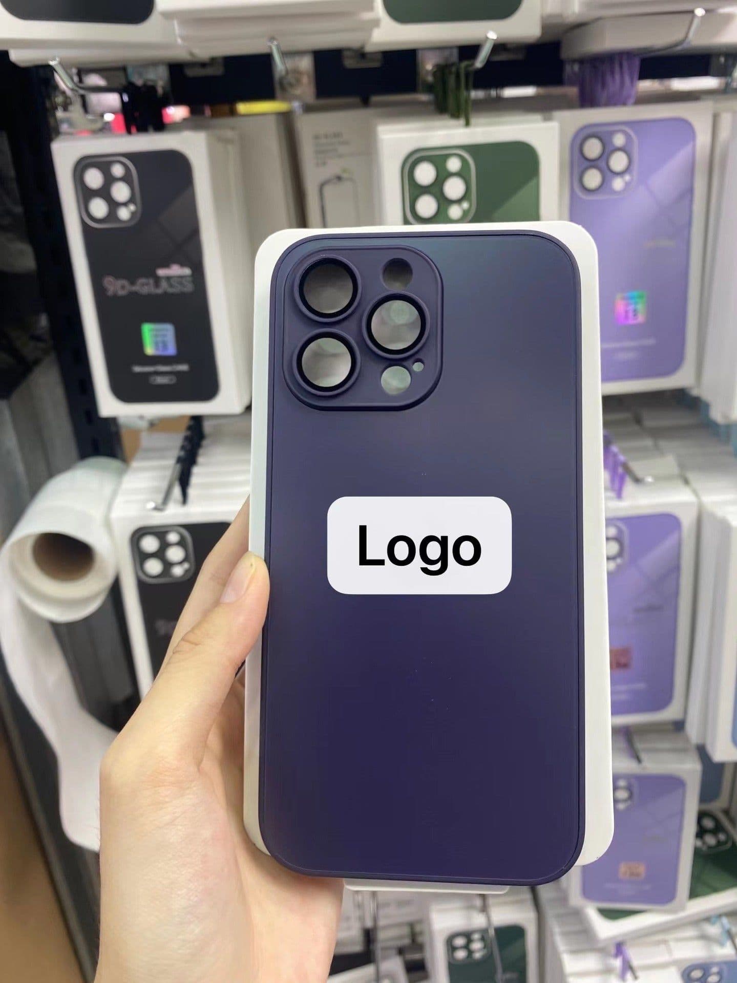 image-iPhone 14AG Frosted Glass Lens Film Case - Protective Cover 12