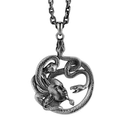 image-Medusa Snake Pendant Necklace - Copper Unisex Hip Hop
