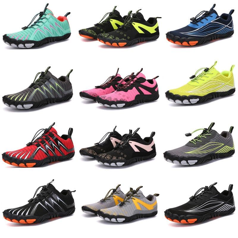image-Outdoor Hiking Shoes Men Women Trail Running Pink Black
