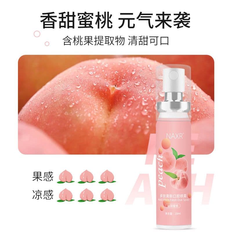 image-NAXR Breath Freshener Spray Peach 20ml