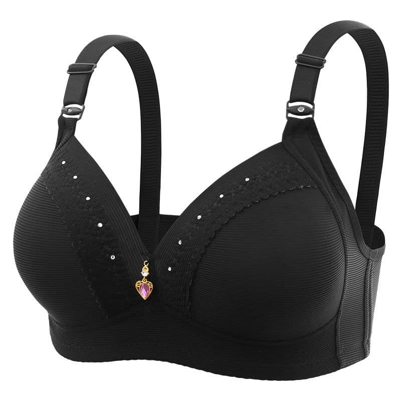 image-Women's Gathered Lift Bra - Milk Ash 36/80 3/4 Cup