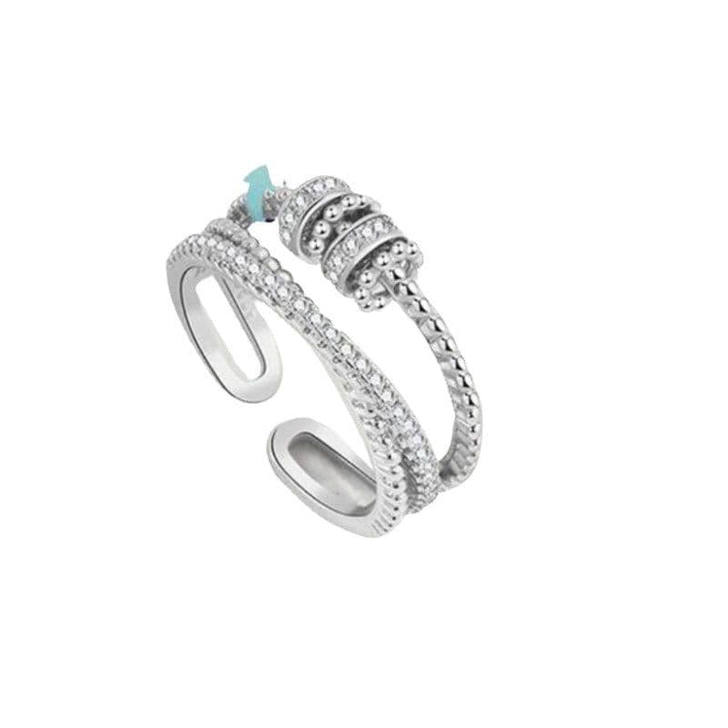 image-Rose Gold Spinning Ring - Copper Micro-Inlay