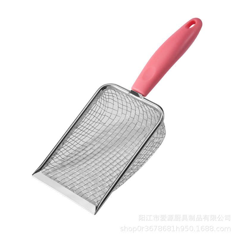 image-Stainless Steel Cat Shovel - Upgraded Handle, Pet Cleaning Tool, Beach Shovel, 6 Colors