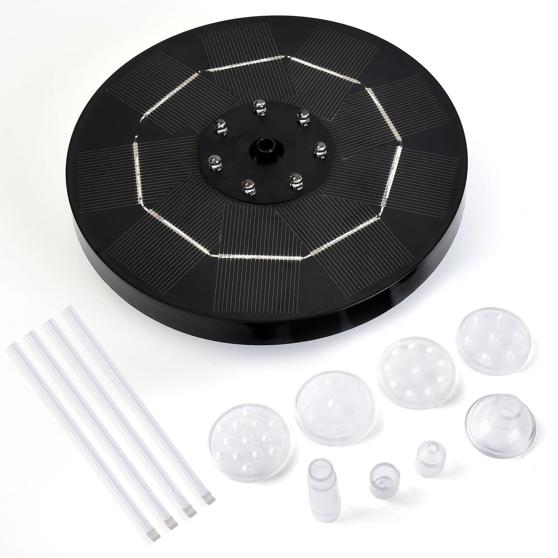 image-3.5W Solar Fountain - RGB Fish Pond Outdoor