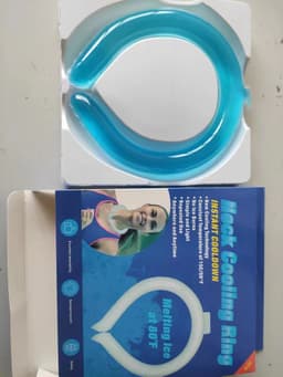 image-Cooling Ring - Purple Heatstroke Prevention Neck Collar - Outdoor Sports (65 characters)