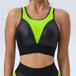 image-Yoga Two-Piece Set - European/American Style, Sexy, Black, Size L
