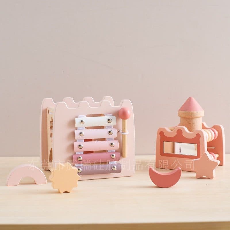 image-Tengrui Multi-Functional Wooden Shape Matching Toy - 38 Pcs