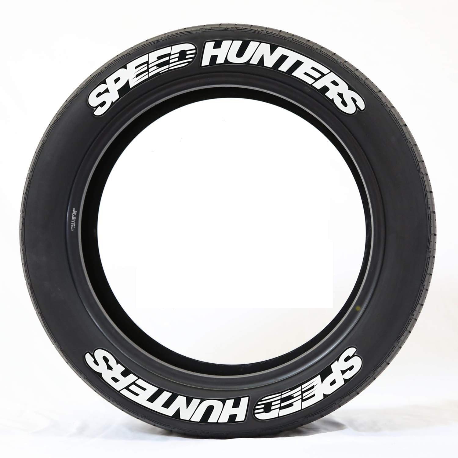 image-Deoukana 3D Car Tire Sticker - English Letters, 8 Pieces, PVC, 3.5cm