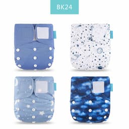 image-Happyflute 4-Pack Washable Training Pants - Waterproof Diapers for Infants 1-3 Years Old