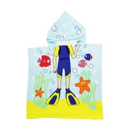 image-Children's Hooded Bathrobe Towel - Pink 60x120cm