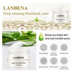 image-LANBENA Blackhead Nasal Mask - Peel-Off Acne Remover, 60 Sheets LA-01N