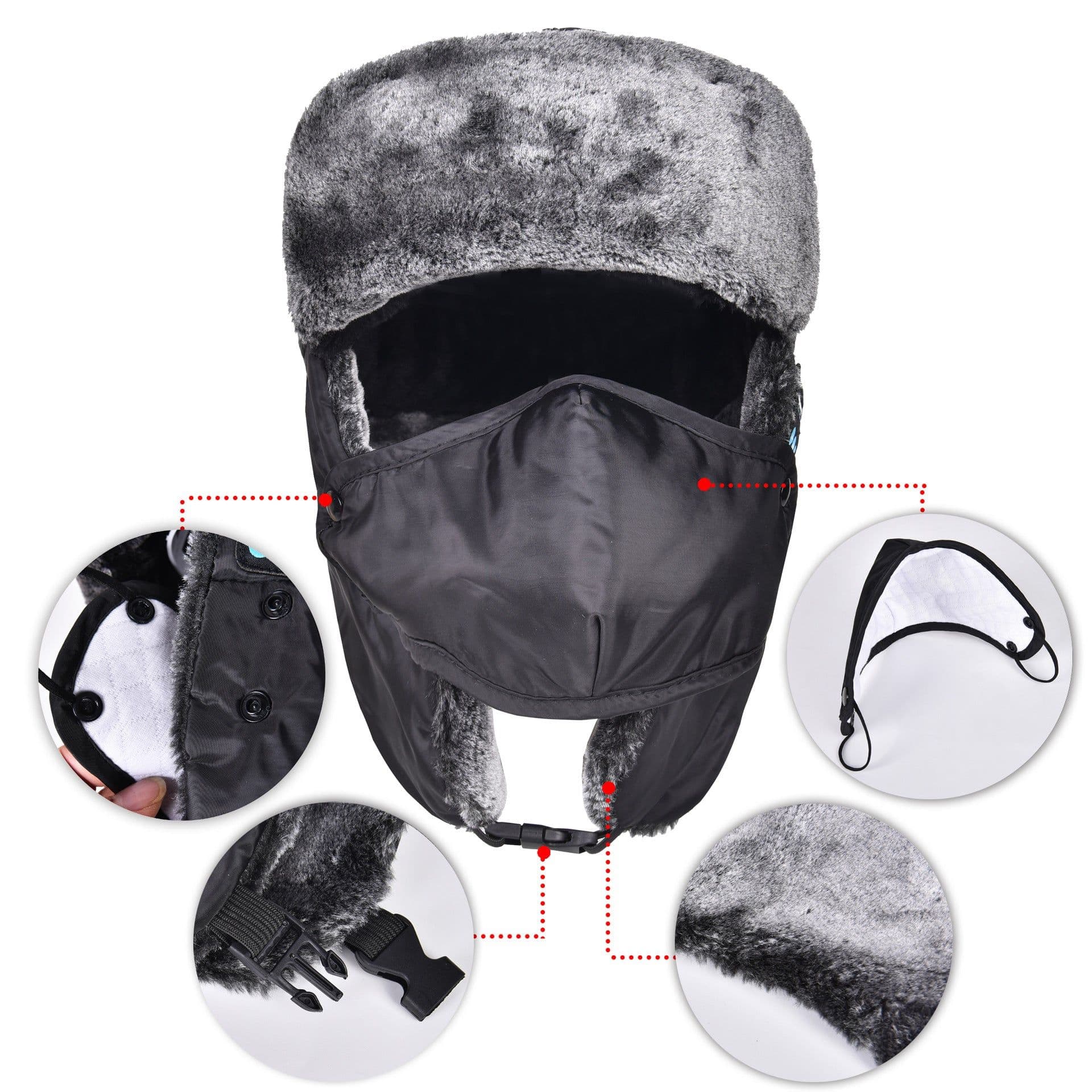 image-FAA Bluetooth Winter Hat - Black Adjustable