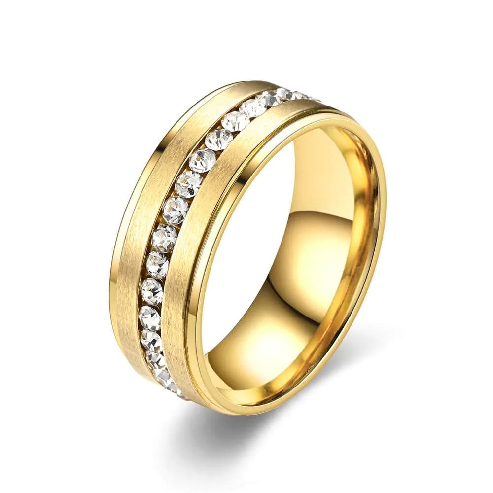 image-Teng Sui Ring - Stainless Steel 8MM Gold Size 13