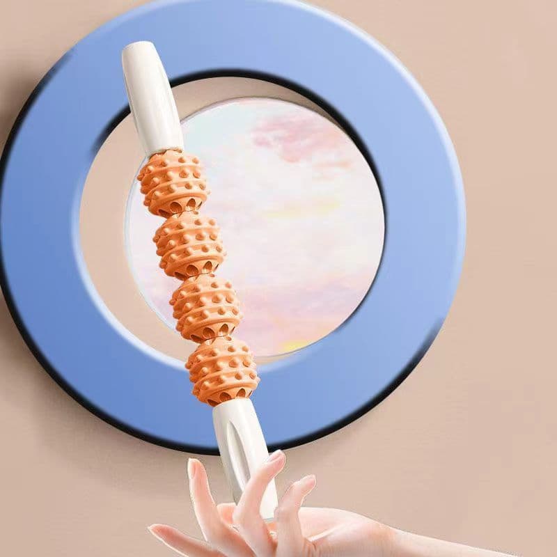 image-Stovepipe massage stick mace roller fitness fascia stick leg muscle relaxation roller calf yoga stretching