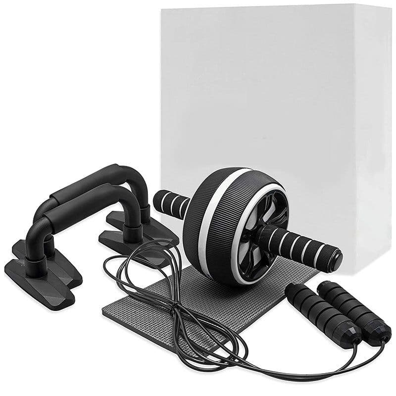 image-LEATOU Ab Wheel 7-Piece Indoor Fitness Equipment Set - LT-TZ32