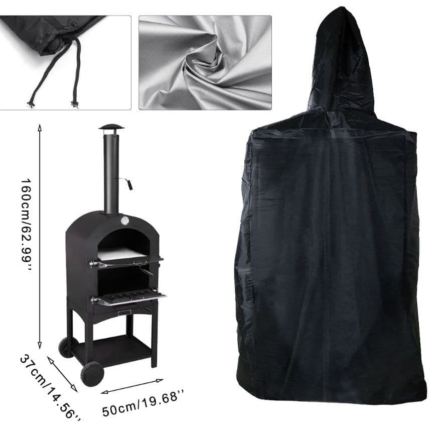 image-Round BBQ Grill Cover Waterproof Outdoor