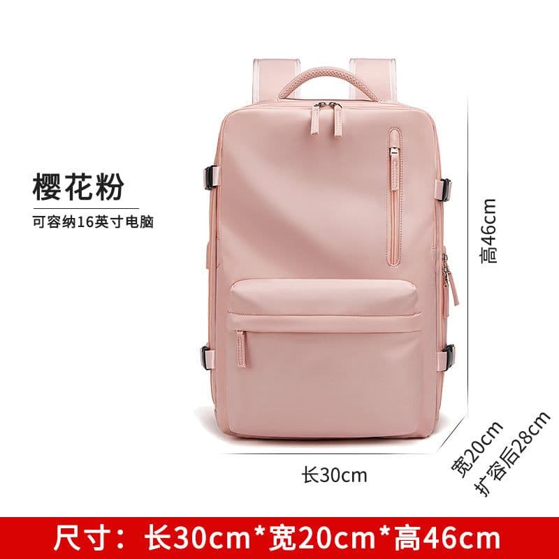 image-School bag boys backpack female college high school student backpack large capacity Korean version simple travel backpack