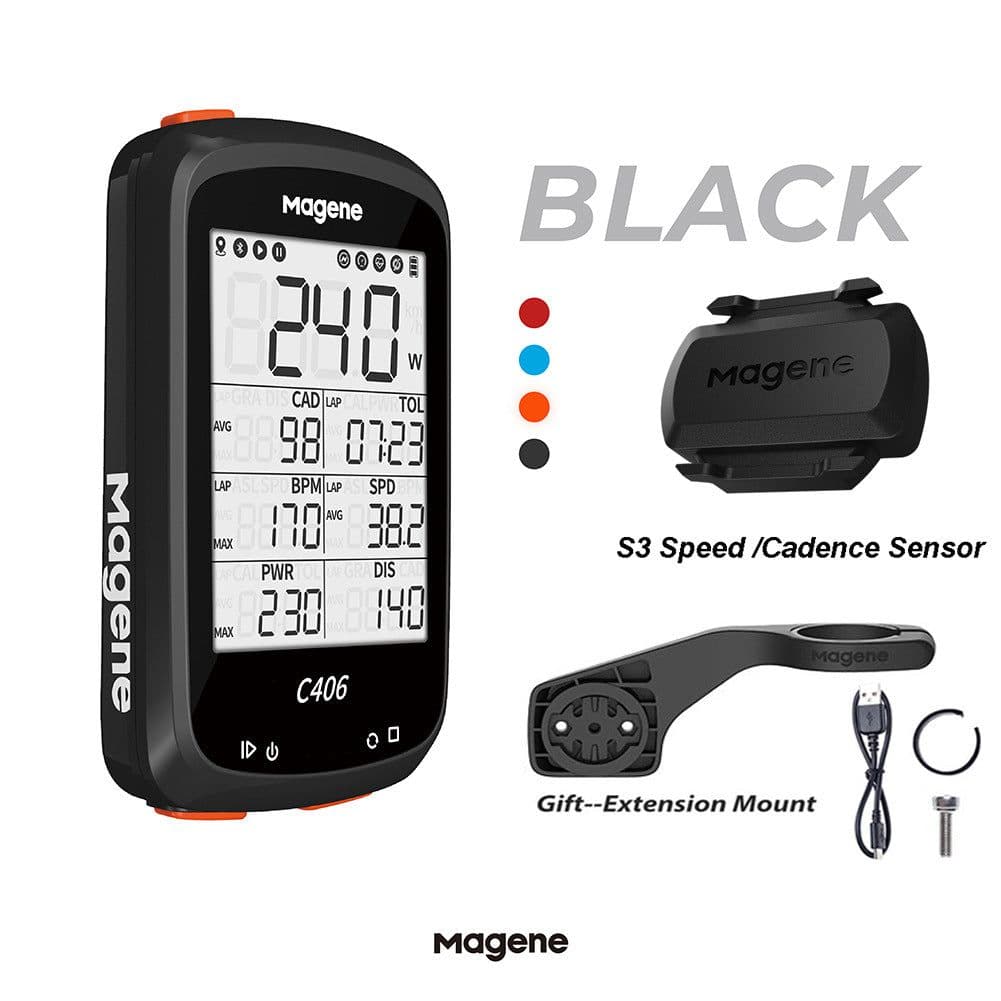 image-Magene C406 Waterproof GPS Mountain Bike - Wireless Smart Code