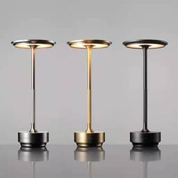 image-Aluminum Night Light - Battery Powered Touch Lamp