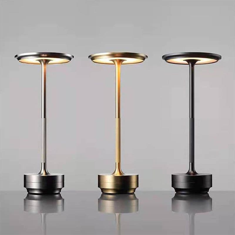 image-Aluminum Night Light - Battery Powered Touch Lamp