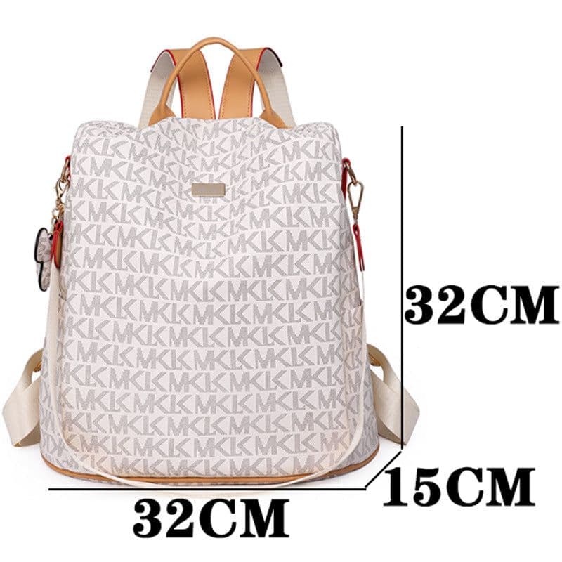 image-jiaoliyoupin Women's Backpack - Brown PU Leather