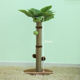 image-Cat Climbing Frame Sisal Scratching Toy Coconut Tree Climber - Claw Grinder