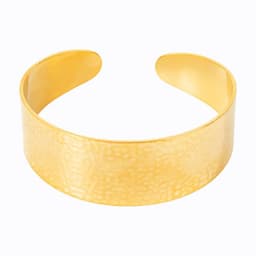 image-Stainless Steel Bracelet - 18K Gold Plated Adjustable