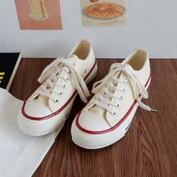 image-Triple vulcanization 1970s classic re-engraved low-cut color canvas shoes female students Korean version 2023 spring board shoes