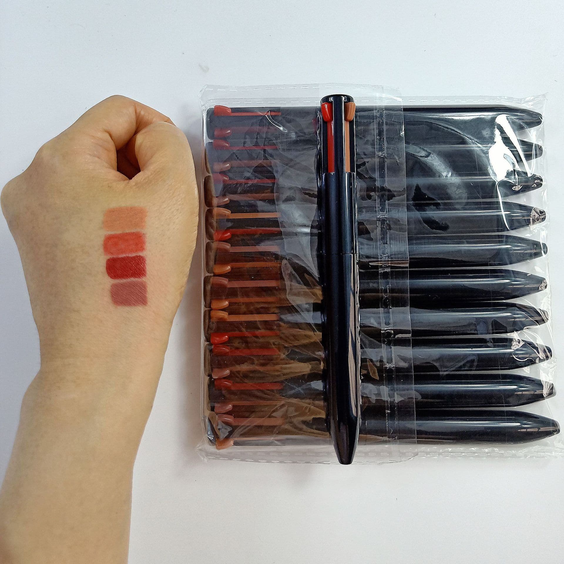 image-4 in 1 Makeup Pen - 4 Colors Eyebrow Eyeliner Lip
