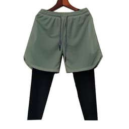 image-Men's BALLGUA Gym Pants - Fitness Running Tights, 85% Polyester, Multiple Pockets