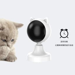 image-Jiekaitong White Laser Cat Toy - USB Rechargeable Interactive Fun Device (61 characters)