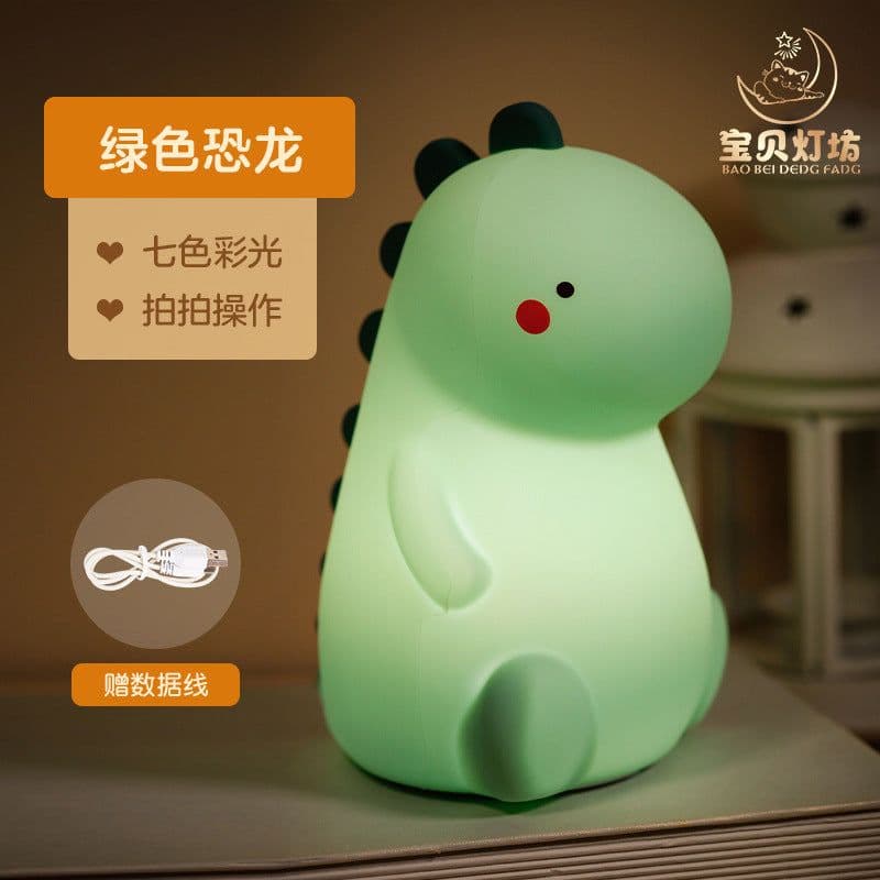 image-Small Heart Night Light - Rechargeable Silicone