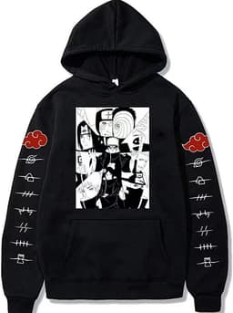 image-Men's & Women's Anime Hooded Hoodie - Large Size