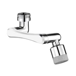 image-Basin universal faucet 1080-degree lifting anti-splash nozzle toilet washing face brushing teeth rotating extension mechanical arm
