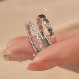 image-Official Couples Rings - Fresh & Sweet Korean Style Copper Jewelry - 2023