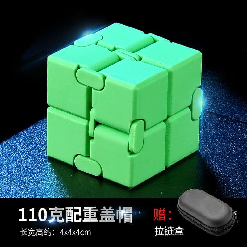 image-Yijie Metal Rubik's Cube - 155g Alloy Flip Toy, Golden Cap, Multi-Cap