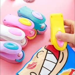 image-Mini Plastic Bag Sealer - Portable Hand Press