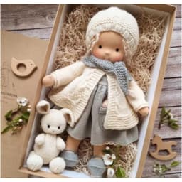 image-Waldorf Doll Cotton Handmade - Animal Cartoon