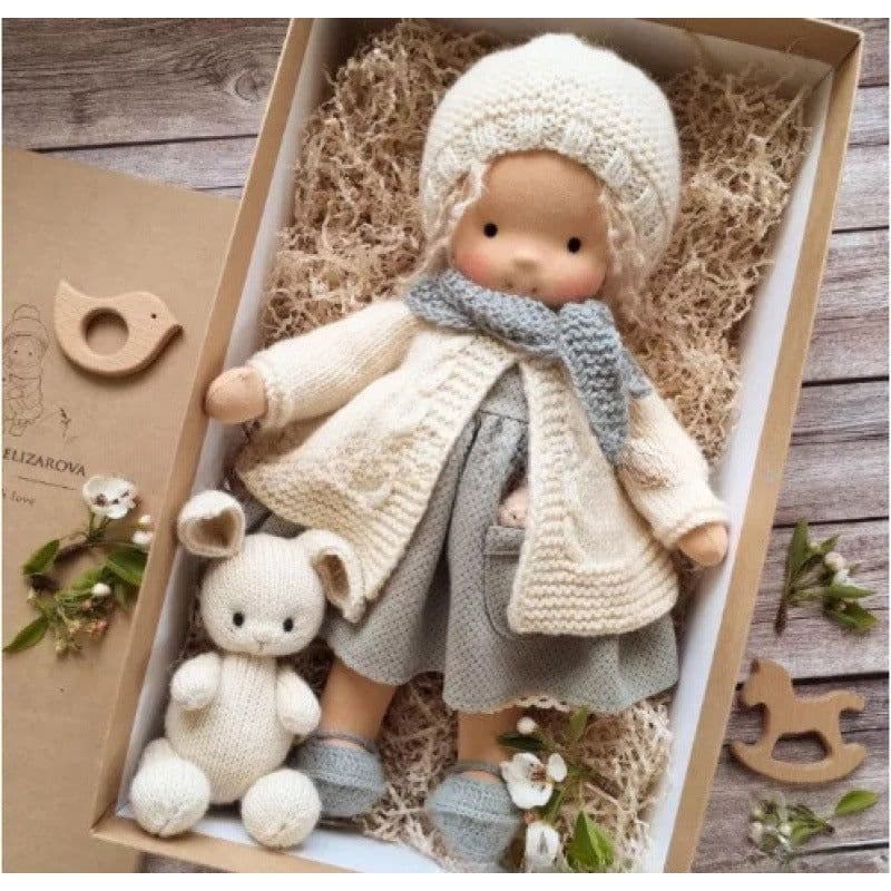 image-Waldorf Doll Cotton Handmade - Animal Cartoon