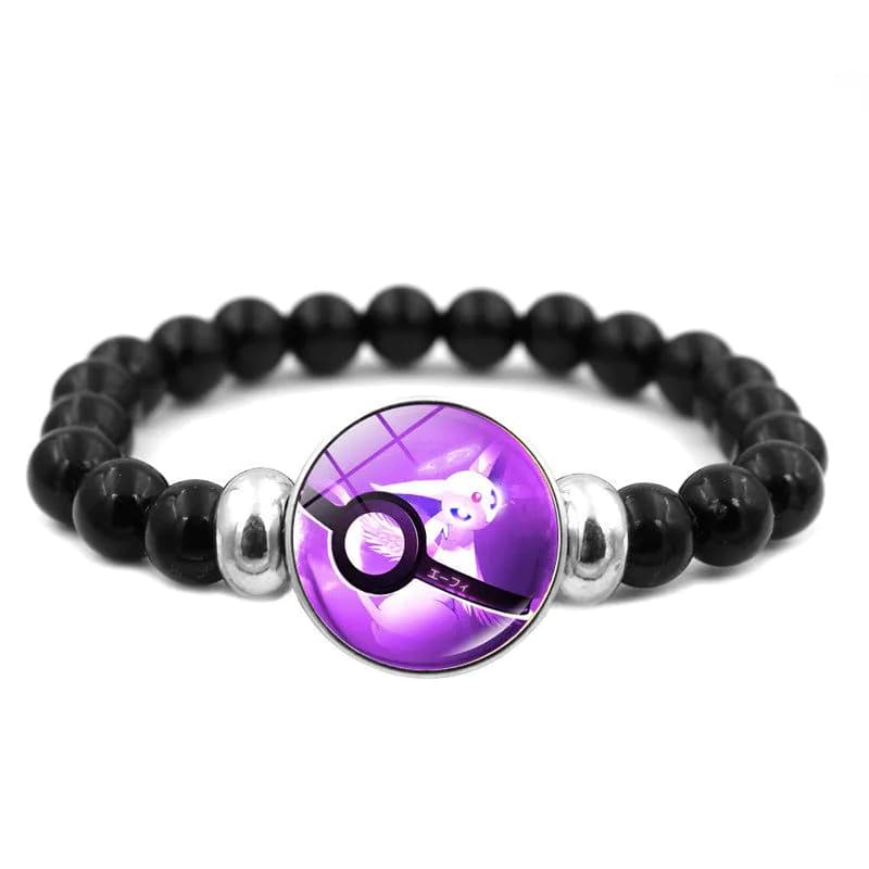 image-Bracelet Male and Female Students Creative Beaded Bracelet Two-dimensional Anime Pokémon Hand Jewelry