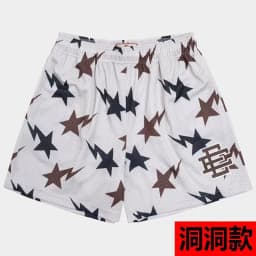 image-Casual Men's Fitness Shorts - Claret Geometric Breathable (63 characters)