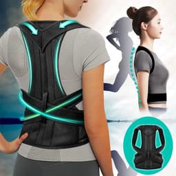 image-Posture Corrector Back Brace - Light Grey Support Belt