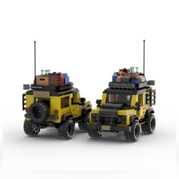 image-Cross-border hot selling compatible LEGO small particle building blocks MOC-75900 Land Rover Defender off-road 8-grid car toy set
