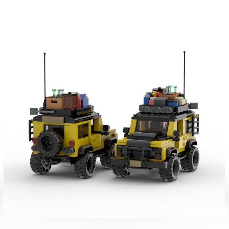 image-Cross-border hot selling compatible LEGO small particle building blocks MOC-75900 Land Rover Defender off-road 8-grid car toy set