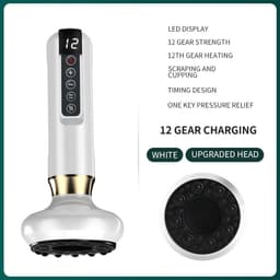 image-Rechargeable Heating Scraping Massage Device - White