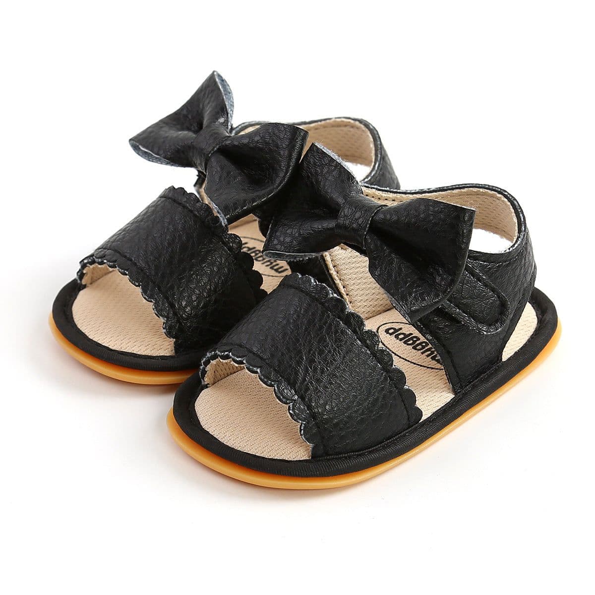 image-Baby Sandals Pink Bow Velcro Non-Slip 12-36M