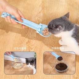 image-Cat Feeder Spoon - Plastic Squeeze Feeding Spoon